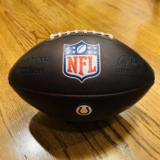 Colts Game Used Ball - Authentic NFL "The Duke" Wilson Football - Prepped