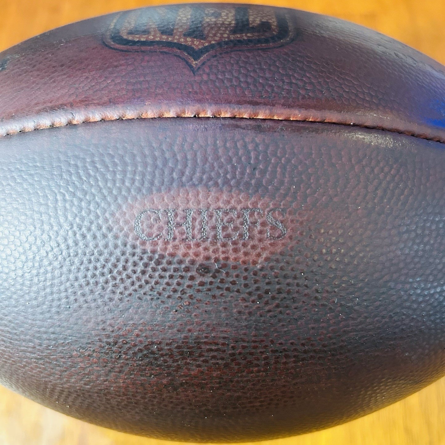 CHIEFS Team Issued - NFL Fully Game Prepped Wilson The Duke Leather Football