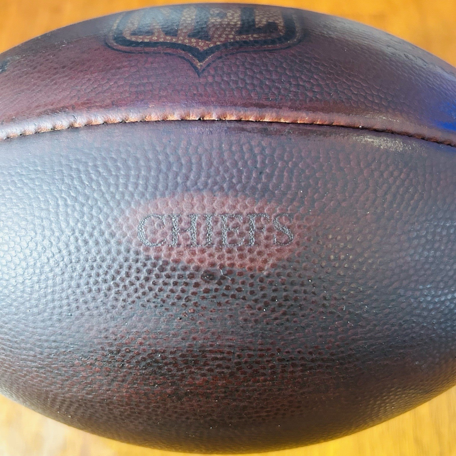 CHIEFS Team Issued - NFL Fully Game Prepped Wilson The Duke Leather Football