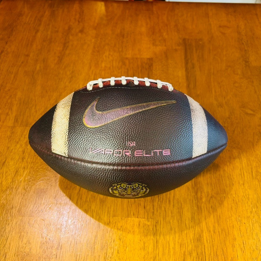 NIKE Official LSU Tigers Game Leather Football-Fully Game Prepped