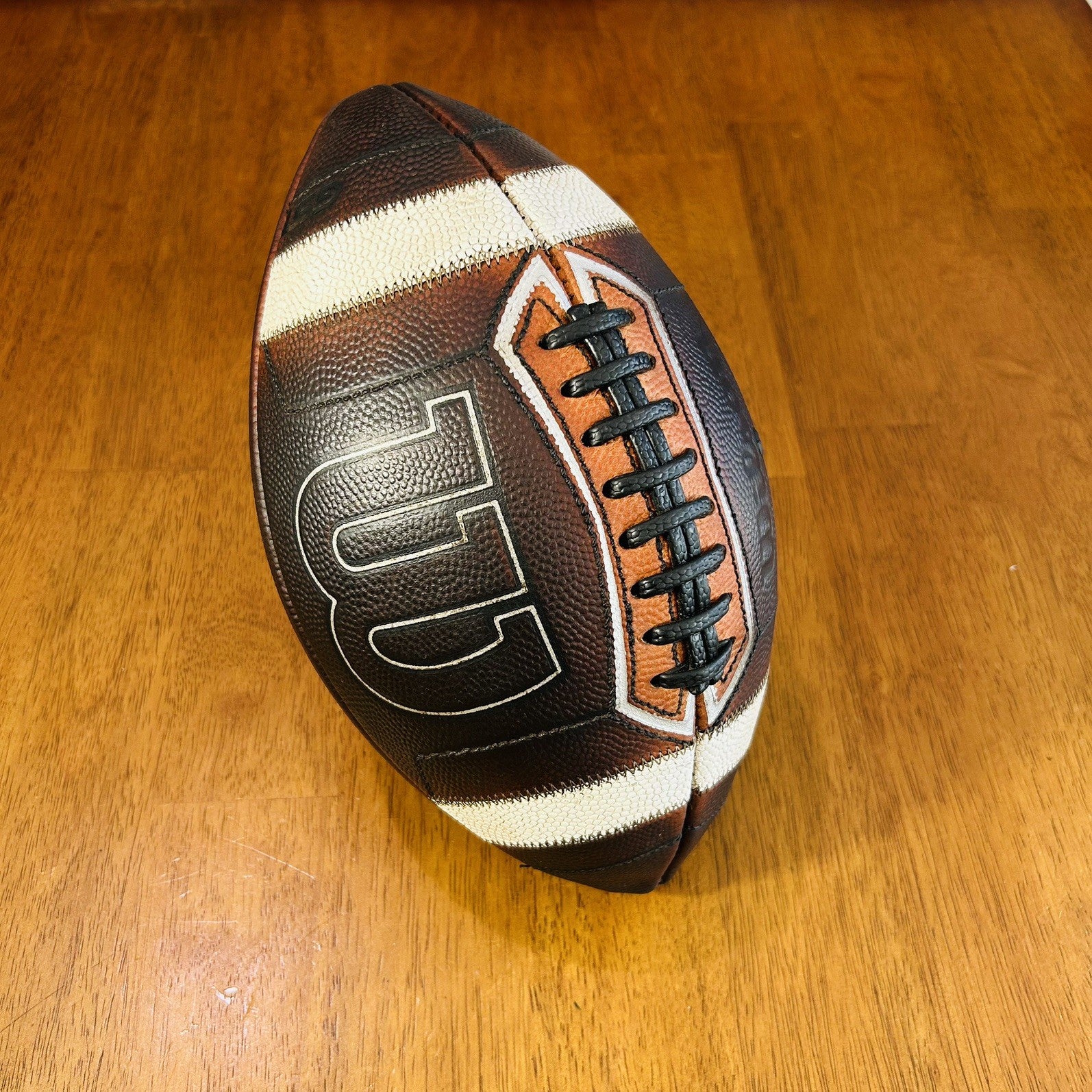 NCAA Wilson GST Prime Leather Game Football - Fully Game Prepped NEW