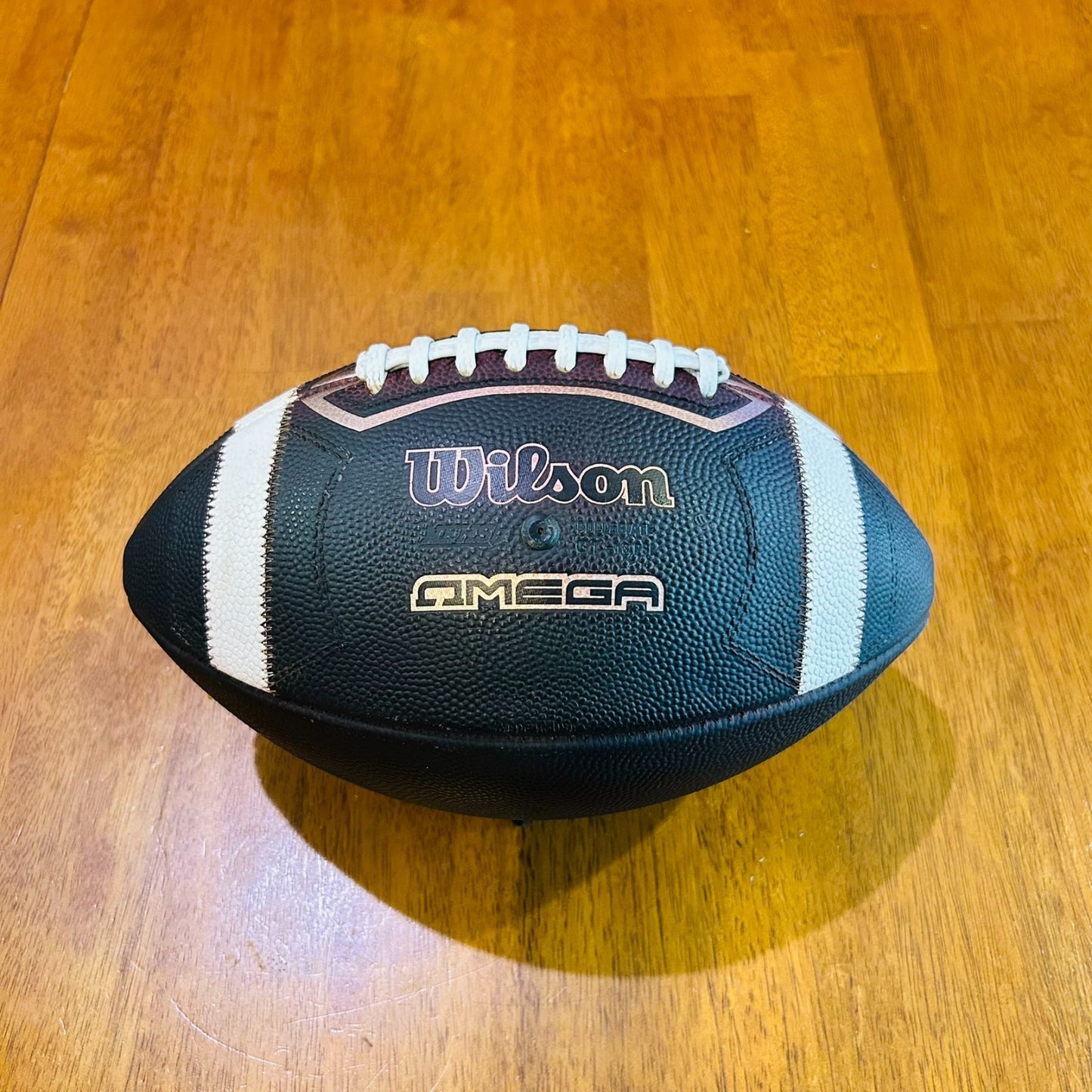 Wilson Omega New and Fully Game Prepped Leather Football NFHS / NCAA Size - NEW