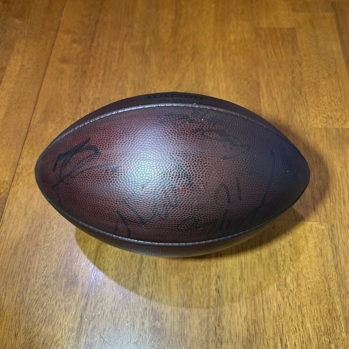 2014 Oakland Raiders Team-Signed Wilson "The Duke" NFL Football – Fully Restored