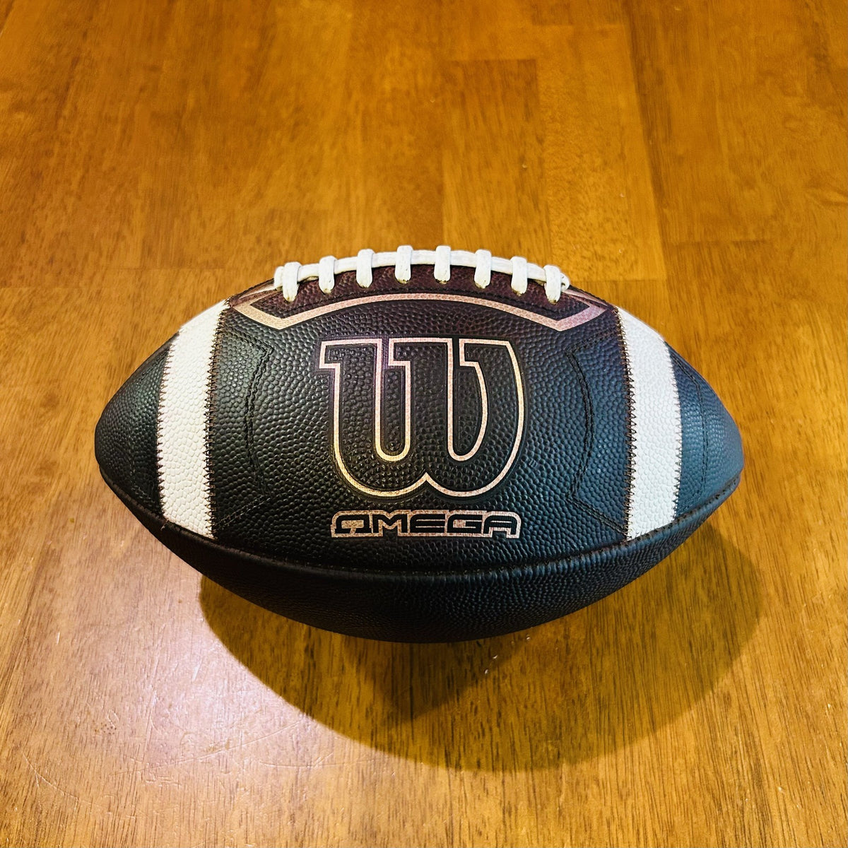 Wilson Omega New and Fully Game Prepped Leather Football NFHS / NCAA Size - NEW